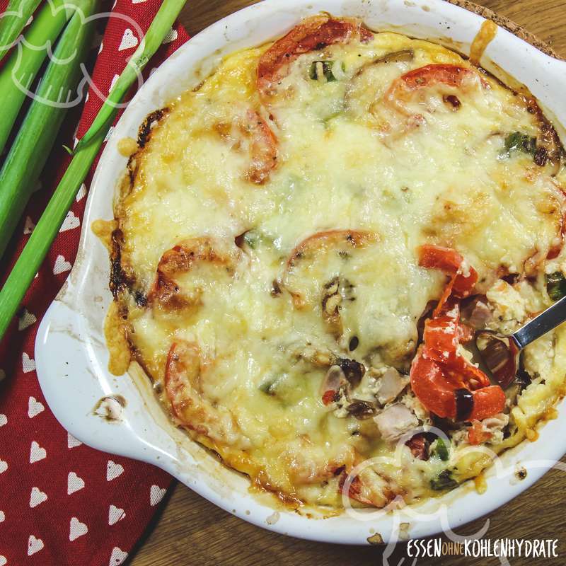 Tomaten-Champignon-Gratin