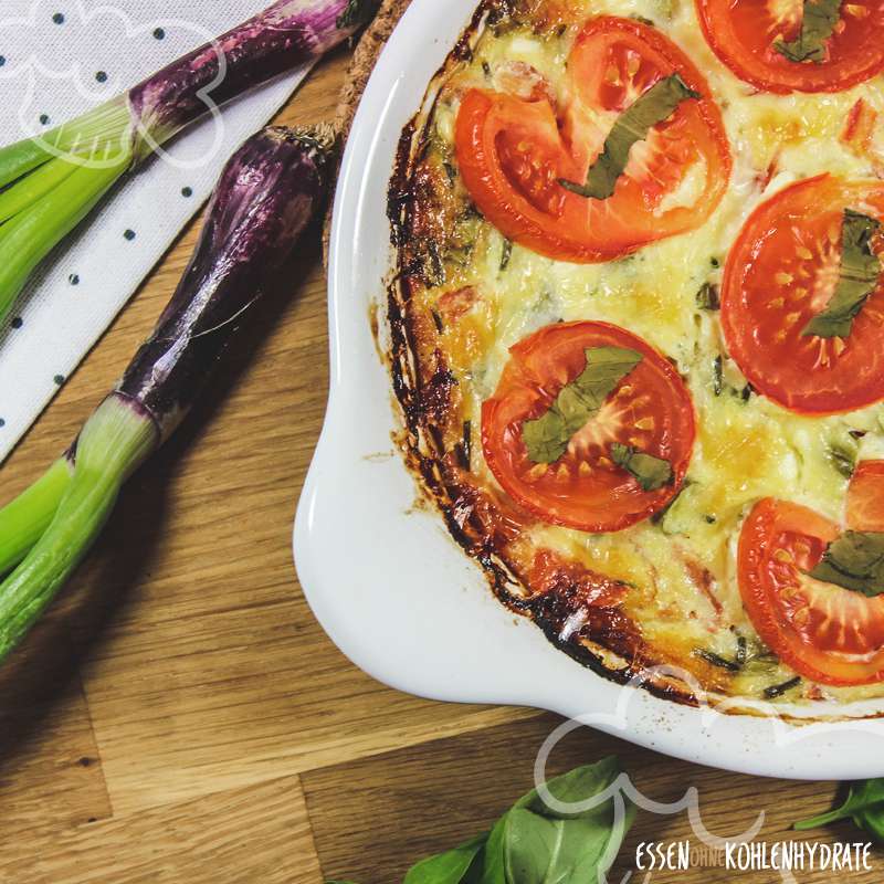 Tomaten-Quiche ohne Boden