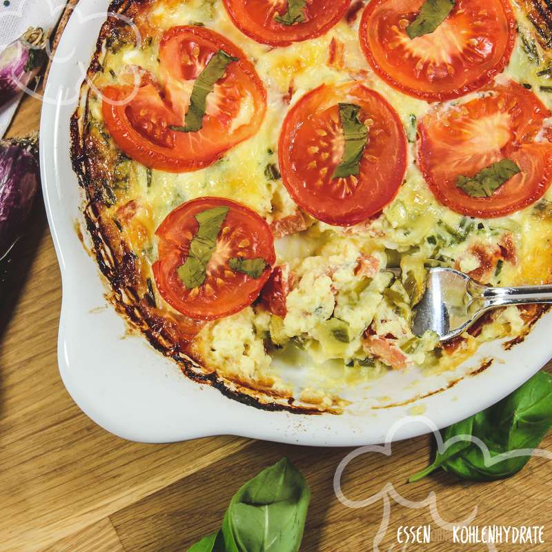 Tomaten-Quiche ohne Boden