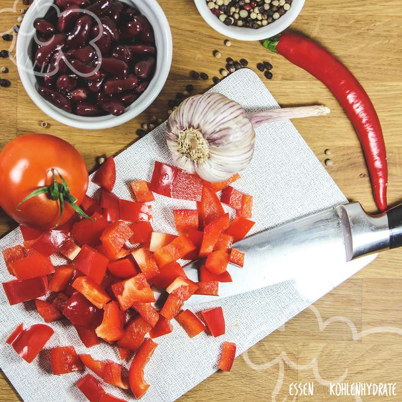 Chili con Carne mit Paprika