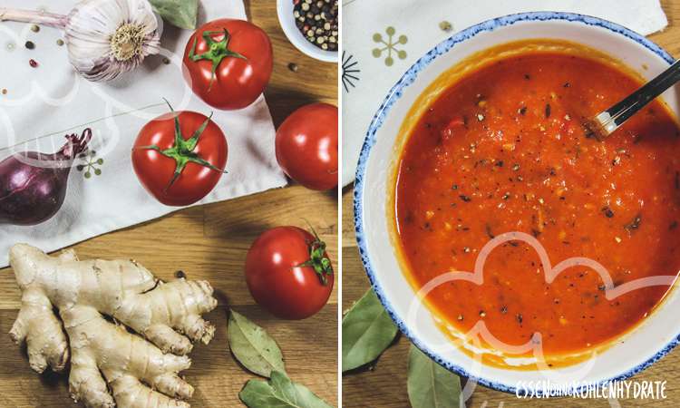 Tomatensuppe mit Ingwer