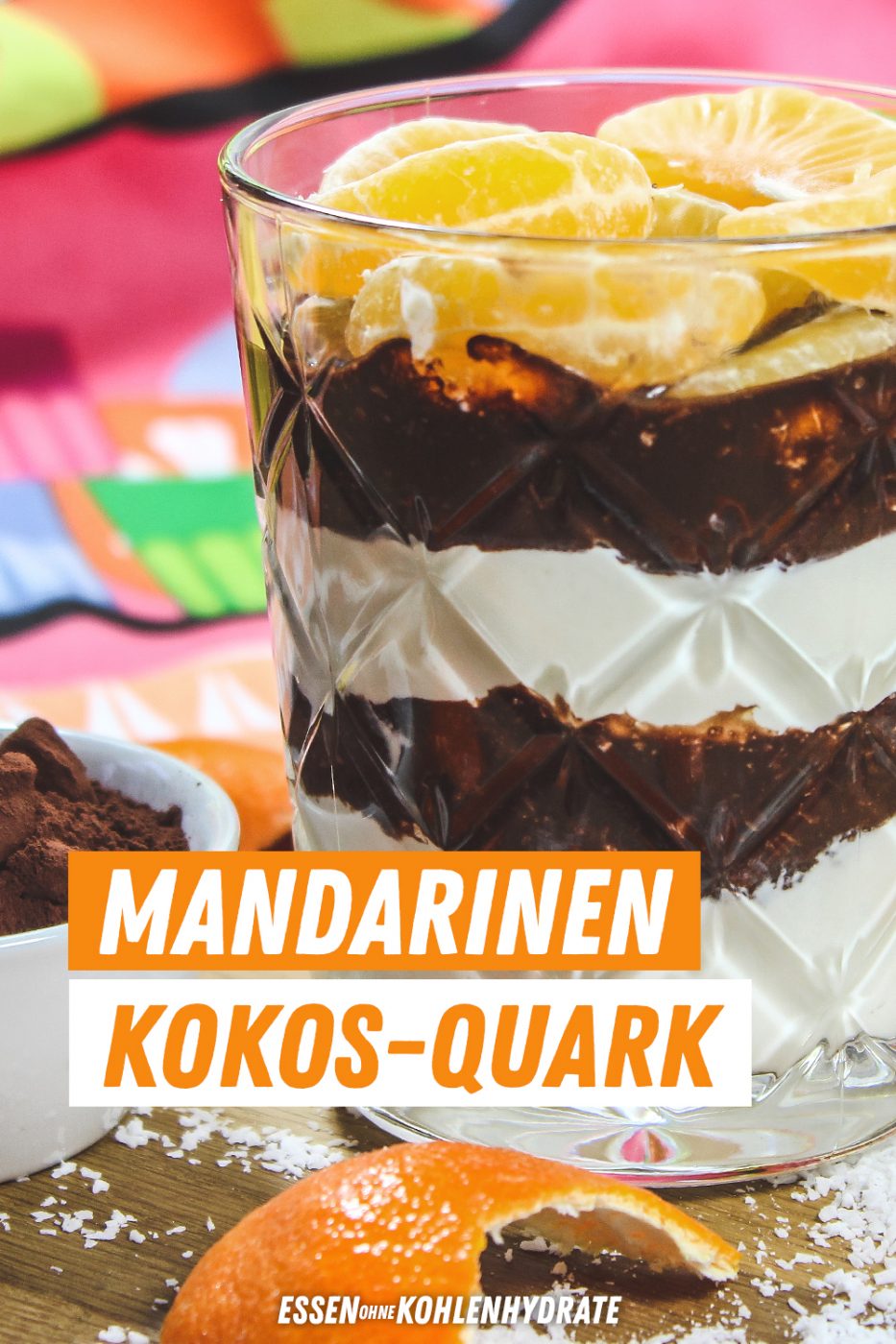 Mandarinen-Kokos-Quark - Essen ohne Kohlenhydrate