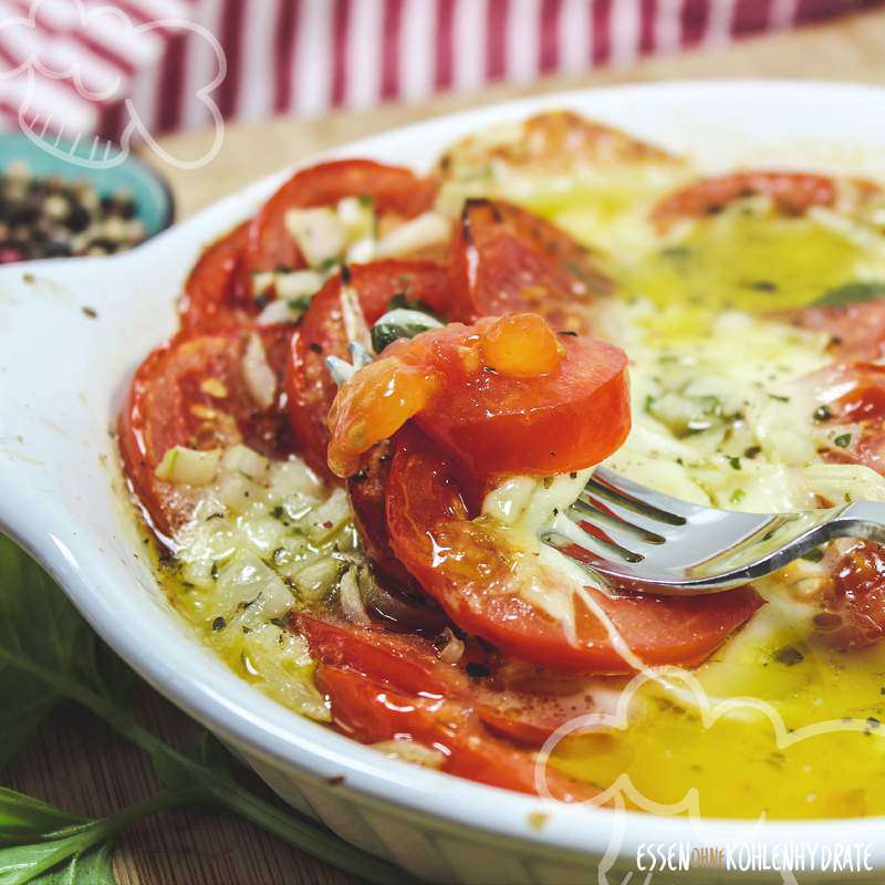 Tomate-Mozzarella aus dem Ofen