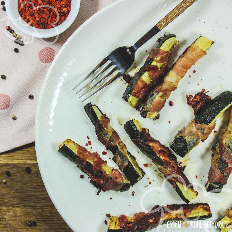 Ofen-Zucchini mit Bacon