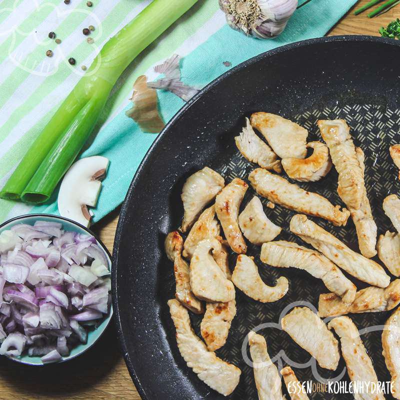 Putengeschnetzeltes mit Champignons