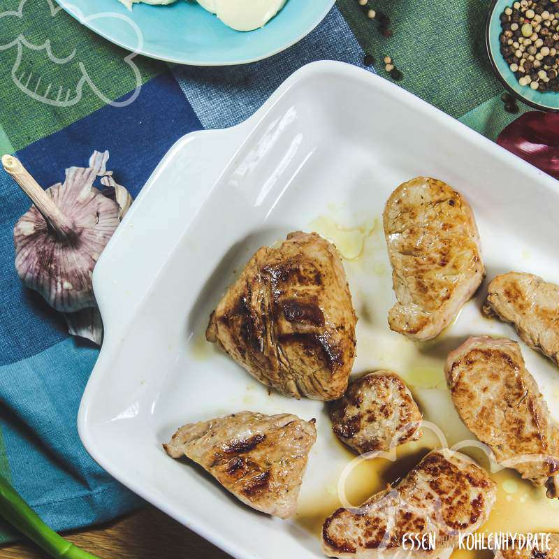 Überbackene Schweinefilets - Essen ohne Kohlenhydrate