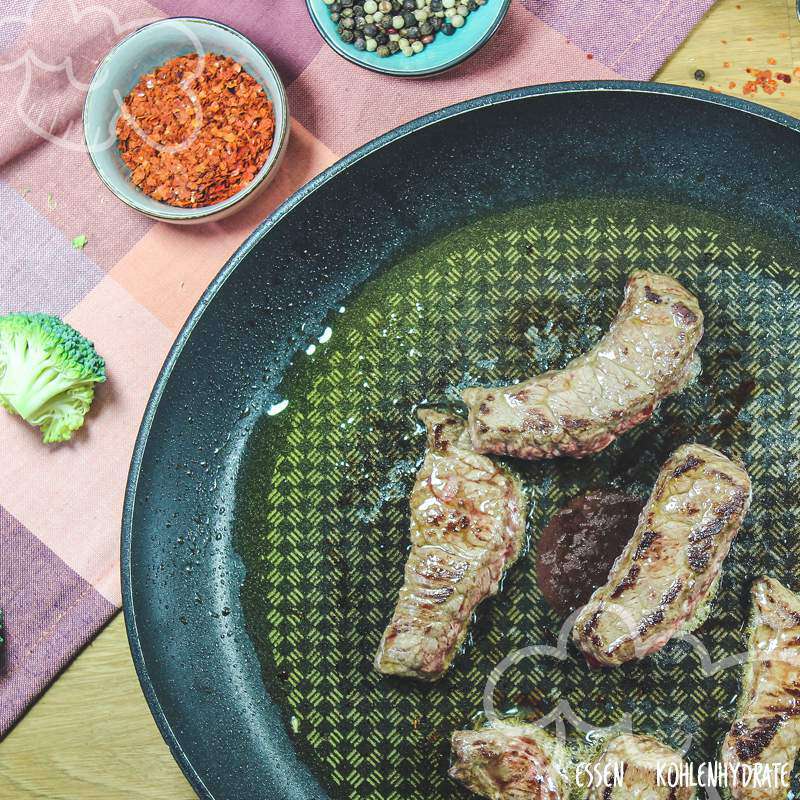 Steakpfanne mit Brokkoli