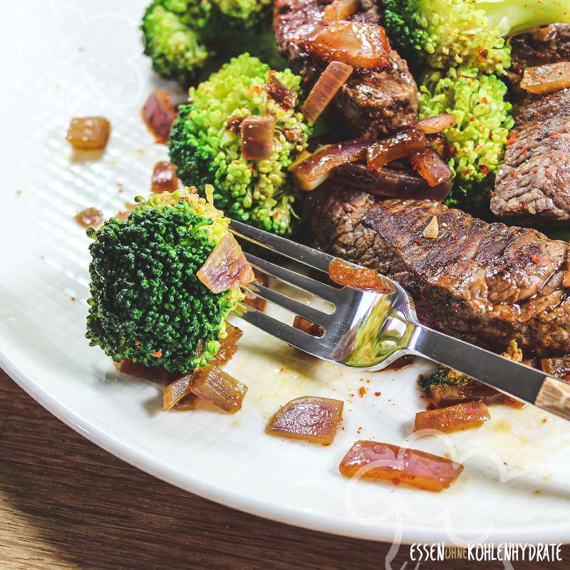 Steakpfanne mit Brokkoli