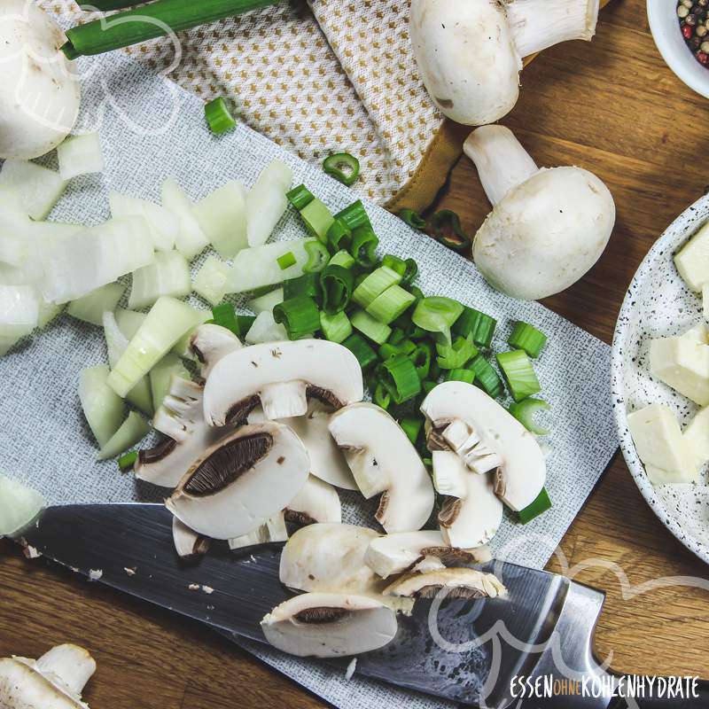 Champignon-Gratin mit Feta