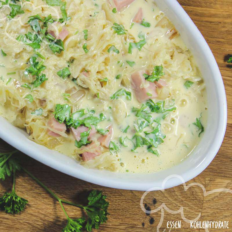 Sauerkraut-Auflauf - Essen ohne Kohlenhydrate