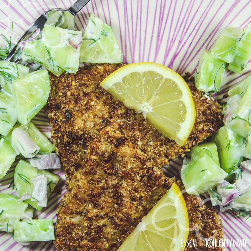 Schnitzel mit Mandelpanade - Essen ohne Kohlenhydrate