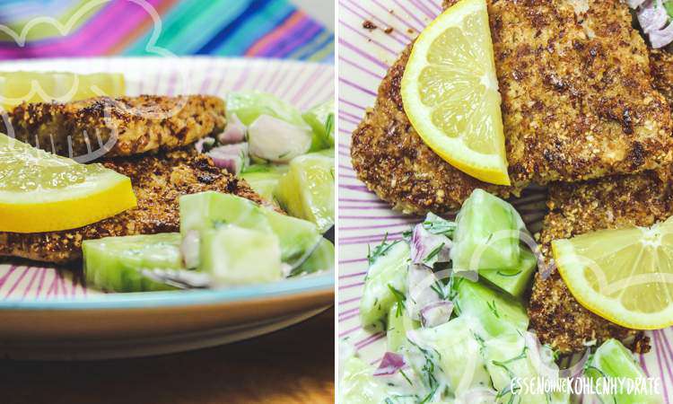 Schnitzel mit Mandelpanade - Essen ohne Kohlenhydrate
