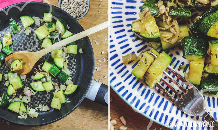 Schnelle Zucchinipfanne - Essen ohne Kohlenhydrate