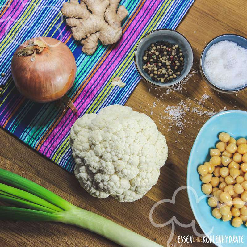 Blumenkohl-Curry mit Kichererbsen