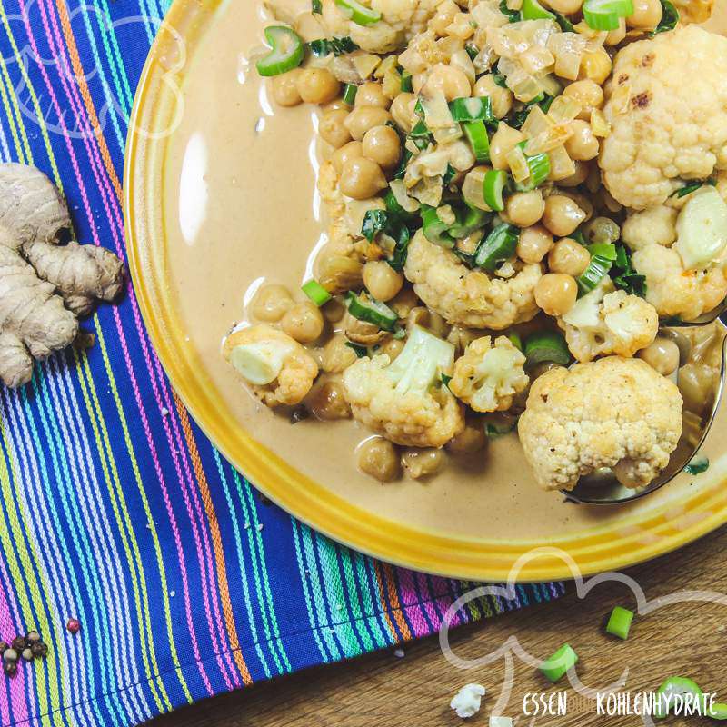 Blumenkohl-Curry mit Kichererbsen