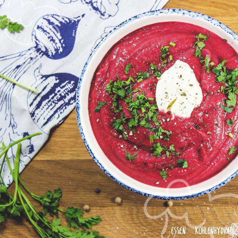 Rote-Beete-Suppe - Essen ohne Kohlenhydrate