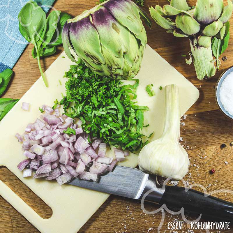 Zucchini-Artischocken-Tortilla