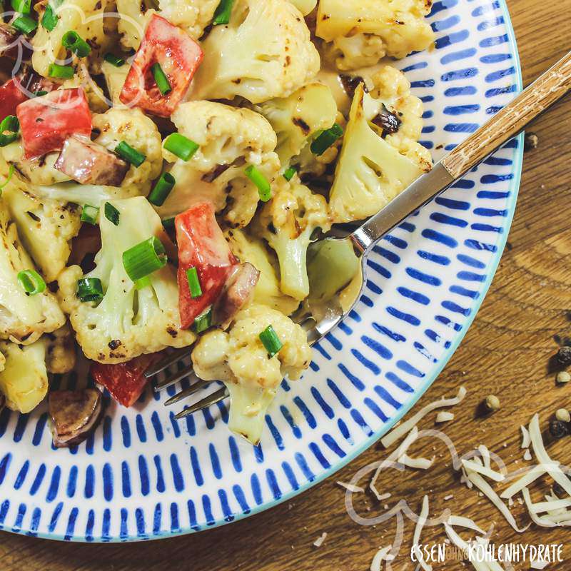 Blumenkohl-Pfanne mit Käse