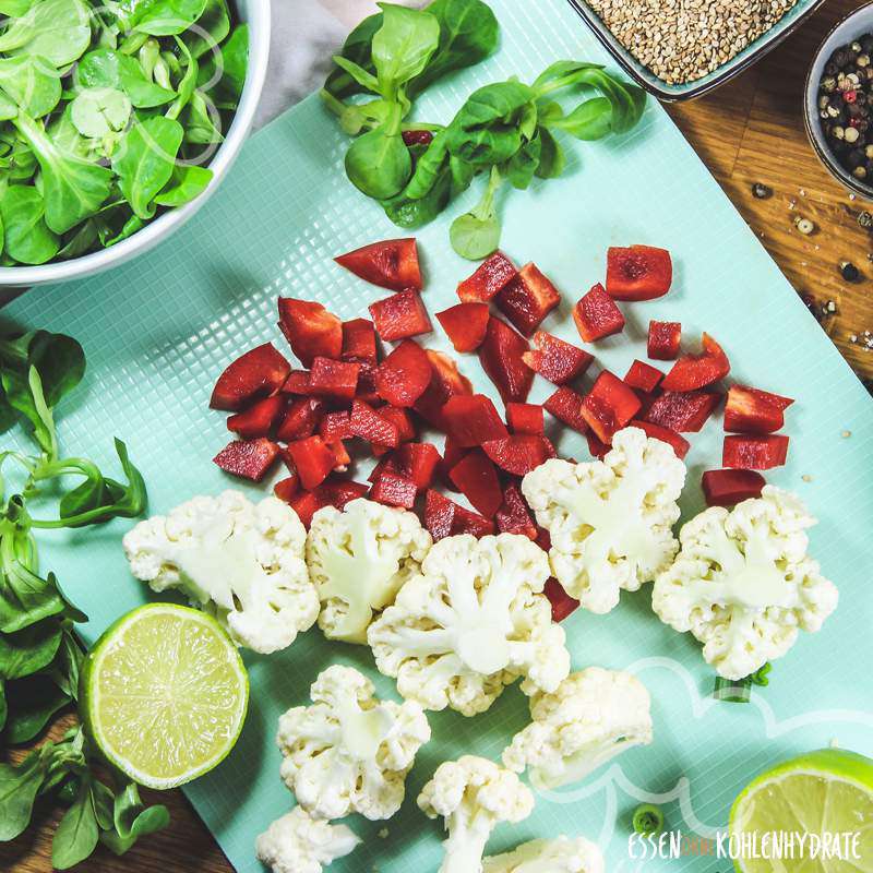 Feldsalat mit Blumenkohl