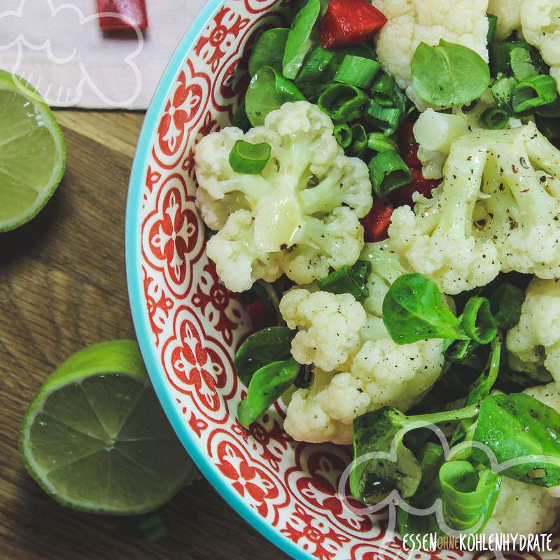 Feldsalat mit Blumenkohl