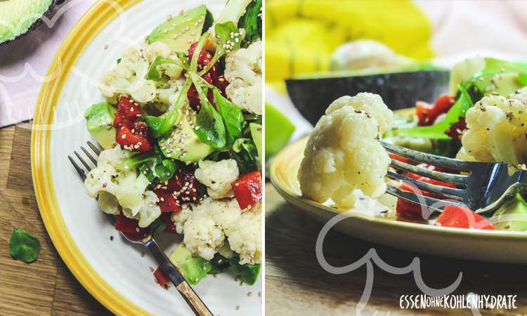 Feldsalat mit Blumenkohl