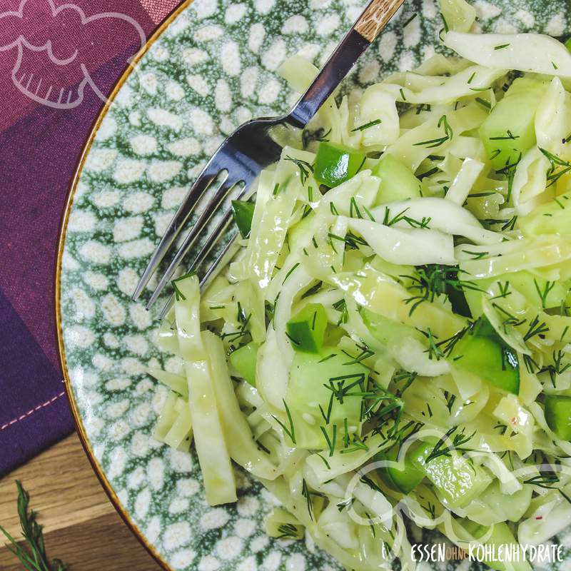 Weißkohl-Salat - Essen ohne Kohlenhydrate