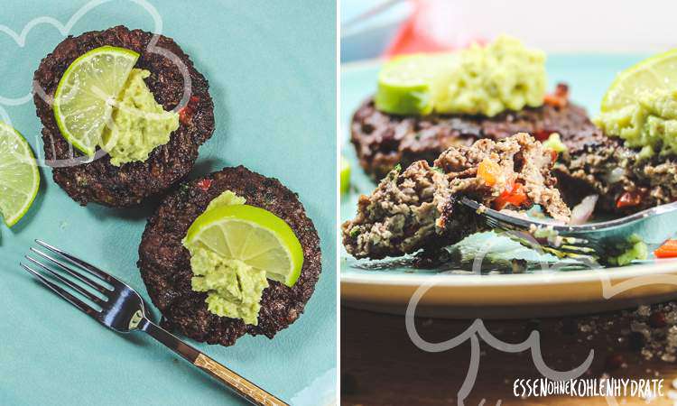 Brotloser Burger mit Avocado-Salsa