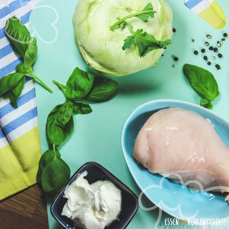 Hähnchenfilet mit Kohlrabi