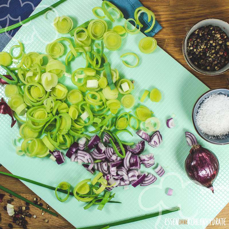 Blumenkohlpüree mit Hackfleisch