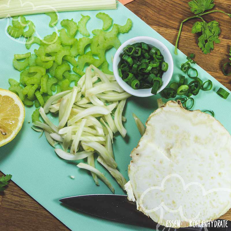 Sellerie-Fenchel-Salat - Essen ohne Kohlenhydrate