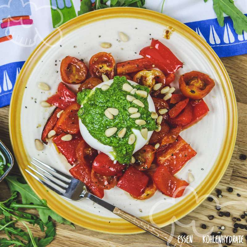 Burrata mit Ofengemüse