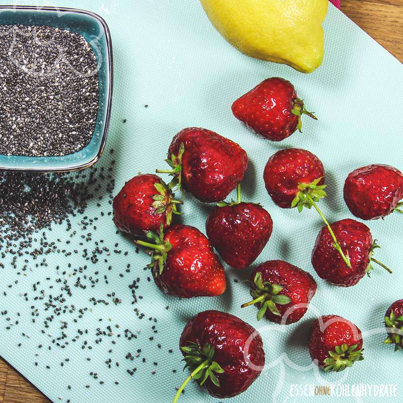 Erdbeer-Chia-Pudding