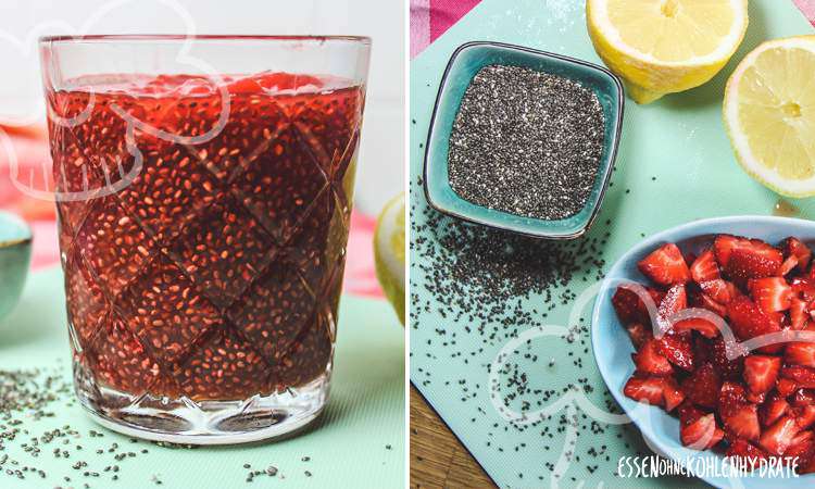 Erdbeer-Chia-Pudding