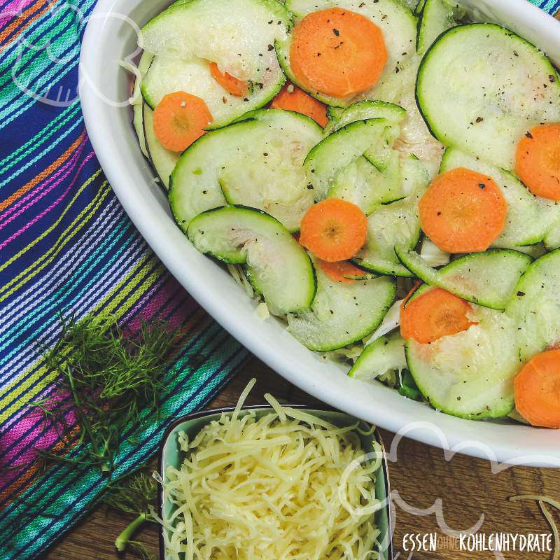 Gemüsegratin mit Bergkäse - Essen ohne Kohlenhydrate Gemüsegratin mit Bergkäse - Essen ohne Kohlenhydrate