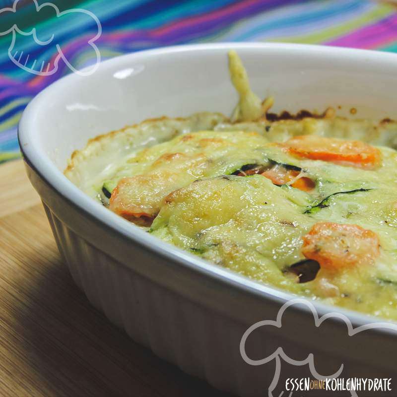 Gemüsegratin mit Bergkäse - Essen ohne Kohlenhydrate Gemüsegratin mit Bergkäse - Essen ohne Kohlenhydrate