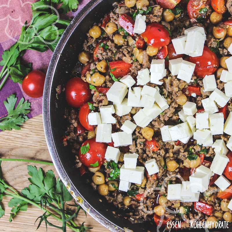 Kichererbsen-Hackfleisch-Pfanne