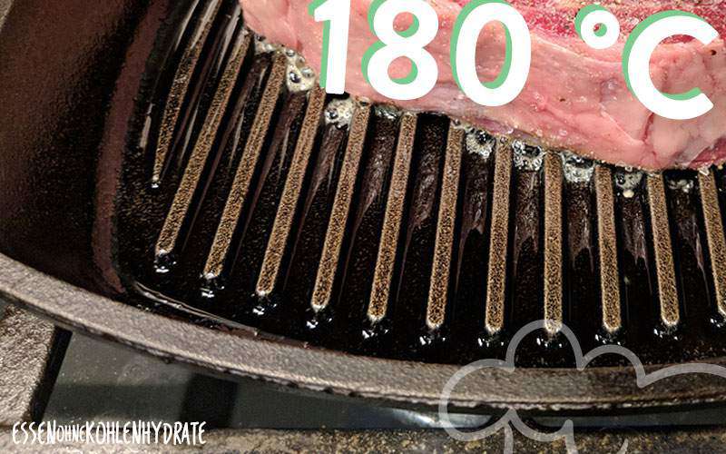 180 Grad – perfekte Termperatur zum Braten und Grillen von deinem Steak
