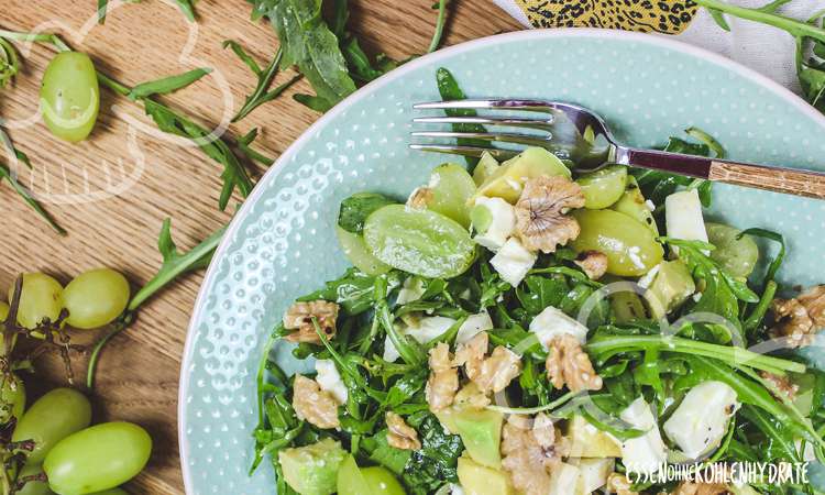 Avocado-Rucola-Salat - Essen ohne Kohlenhydrate