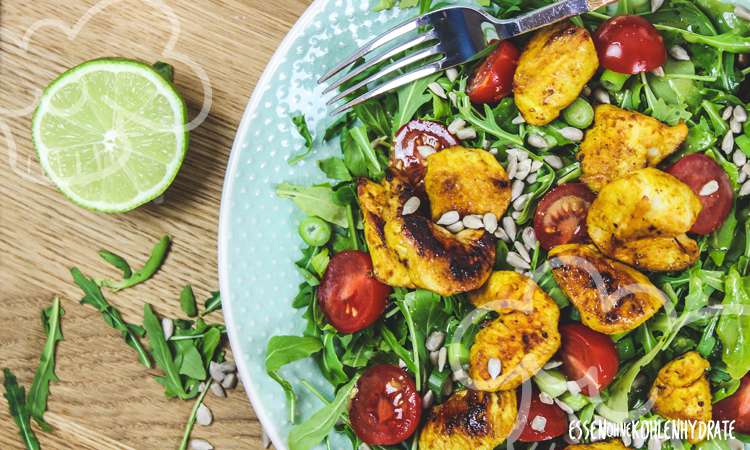 Rucola-Hähnchen-Salat