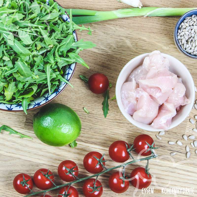 Rucola-Hähnchen-Salat