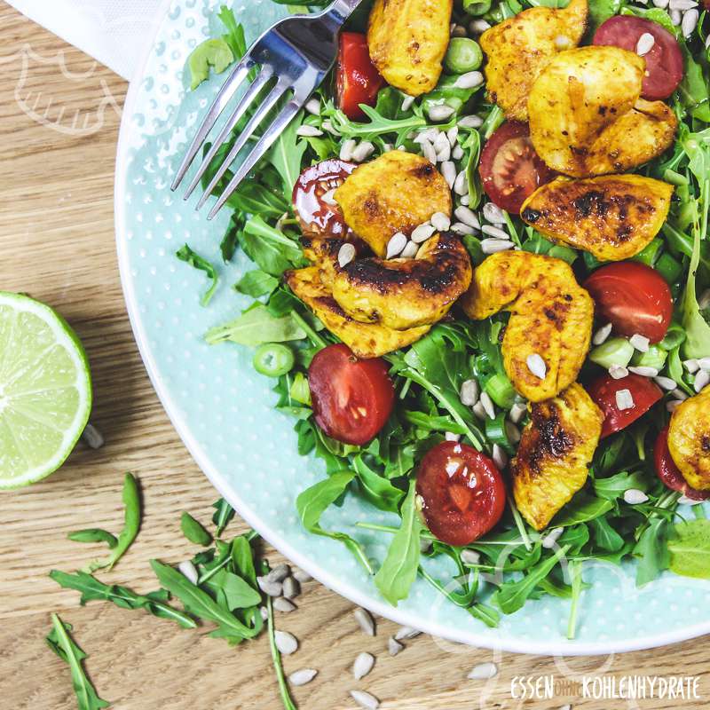 Rucola-Hähnchen-Salat - Essen ohne Kohlenhydrate