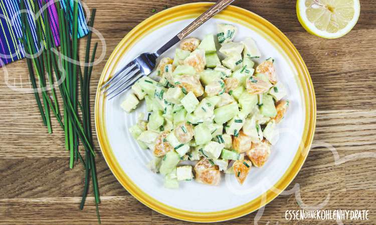Schneller Hähnchensalat - Essen ohne Kohlenhydrate