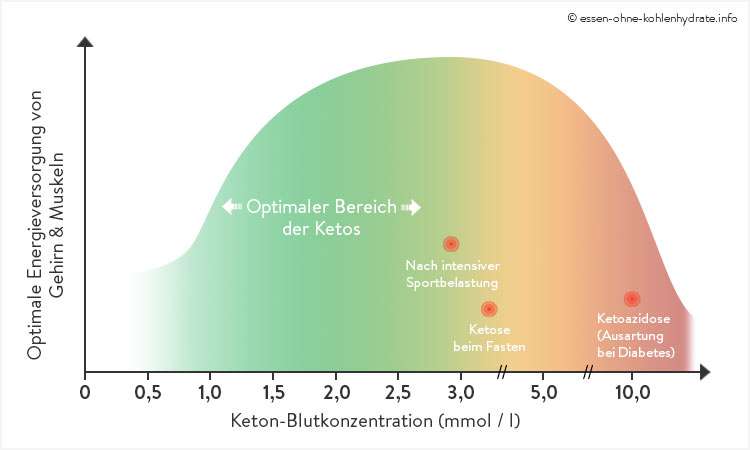 Optimaler Bereich der Ketose