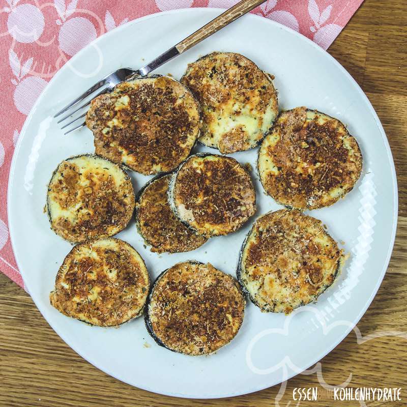 Auberginen-Taler mit Parmesan