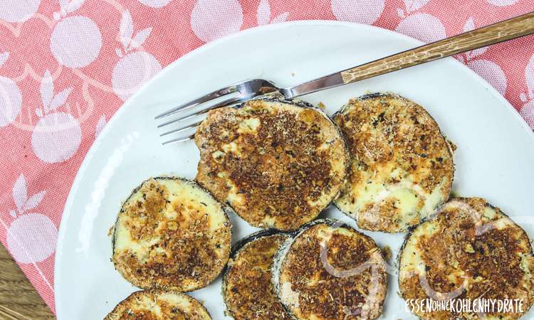 Auberginen-Taler mit Parmesan