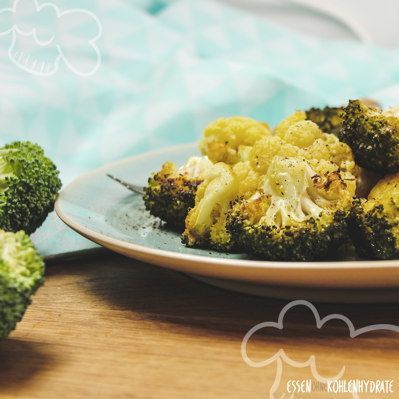 Brokkoli-Blumenkohl-Mix aus dem Ofen