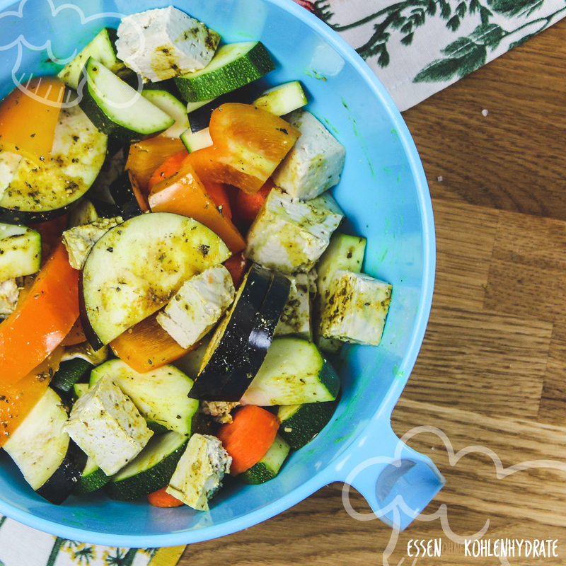 Ofengemüse mit Tofu