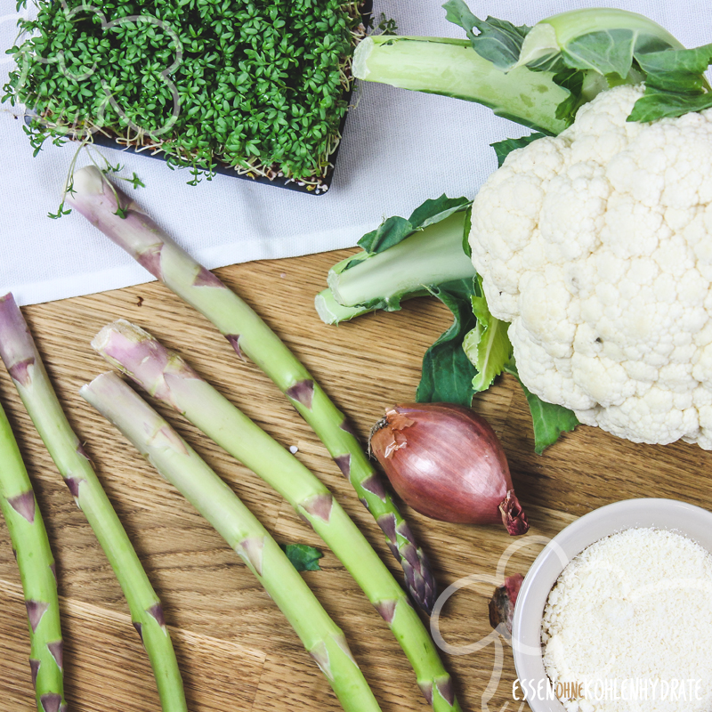 Blumenkohl-Spargel-Risotto