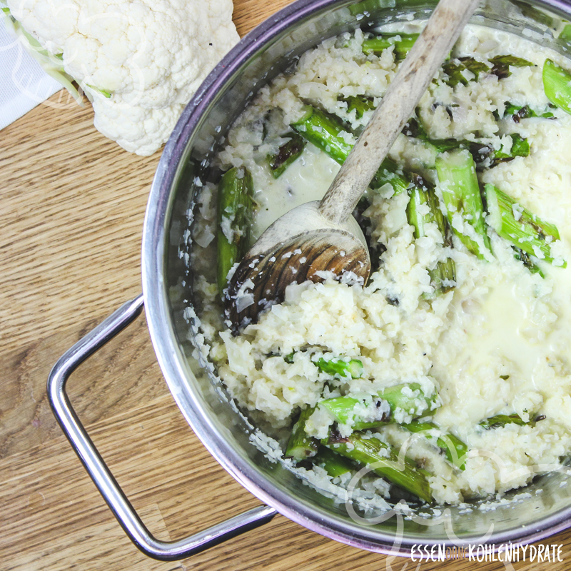 Blumenkohl-Spargel-Risotto