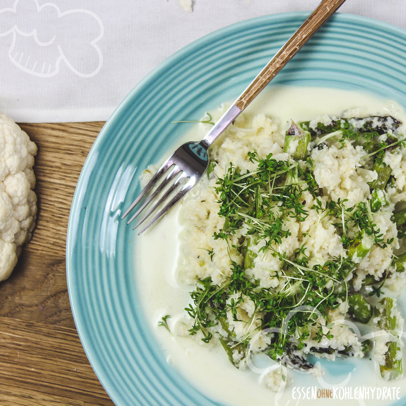 Blumenkohl-Spargel-Risotto